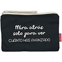  - Bolso Neceser-Cartera de Mano. Algodón 100%. Negro. con Cremallera y Forro Interior. 23 x 15-5 cm. Incluye sobre Kraft de Regalo.